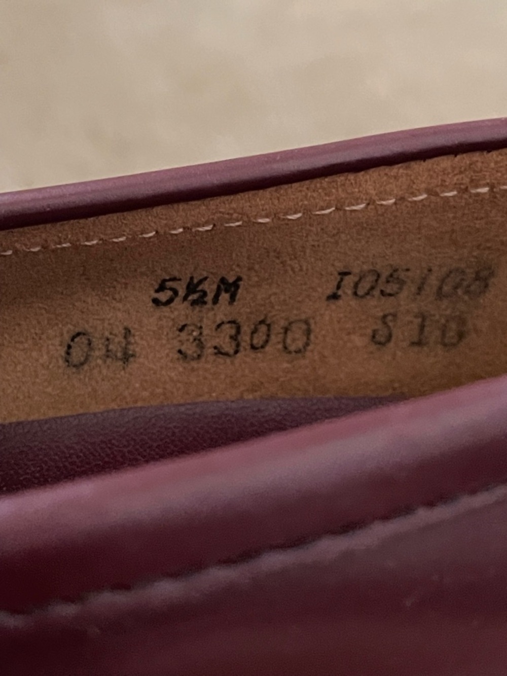 Vintage Women’s Burgundy Leather Penny Loafers Size 5.5 - Picture 10 of 12